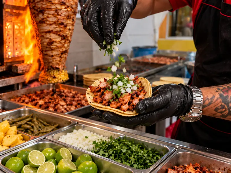 Preparación del taco